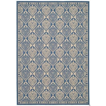Safavieh 2 Ft. X 3 Ft. -7 In. Rectangle Indoor-Outdoor Courtyard, Mocha And Beige, Machine Made Rug CY6015-242-2